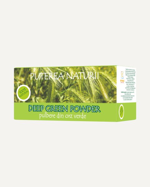 Deep Green pulbere din orz verde, 30 pliculete